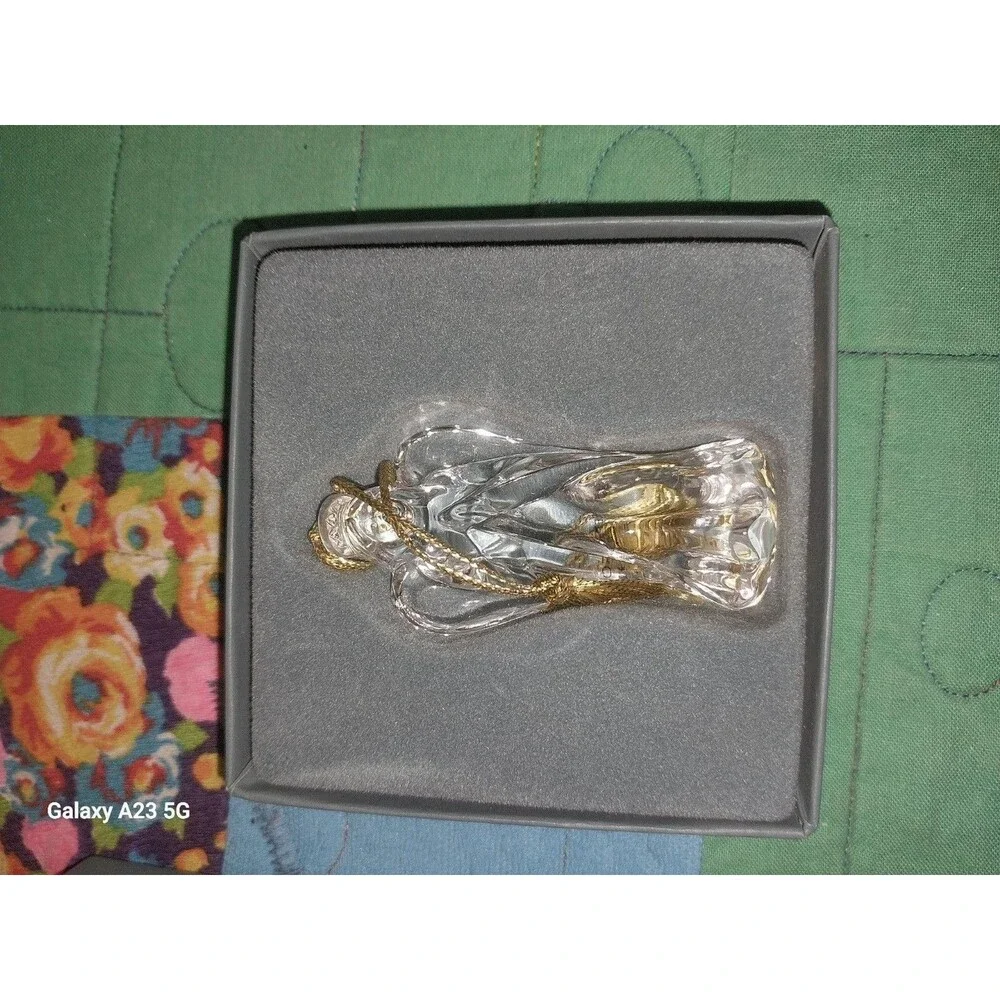 Lennox Crystal Herald Angel Ornament 1992